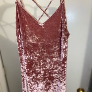 Large Suede Pink dress